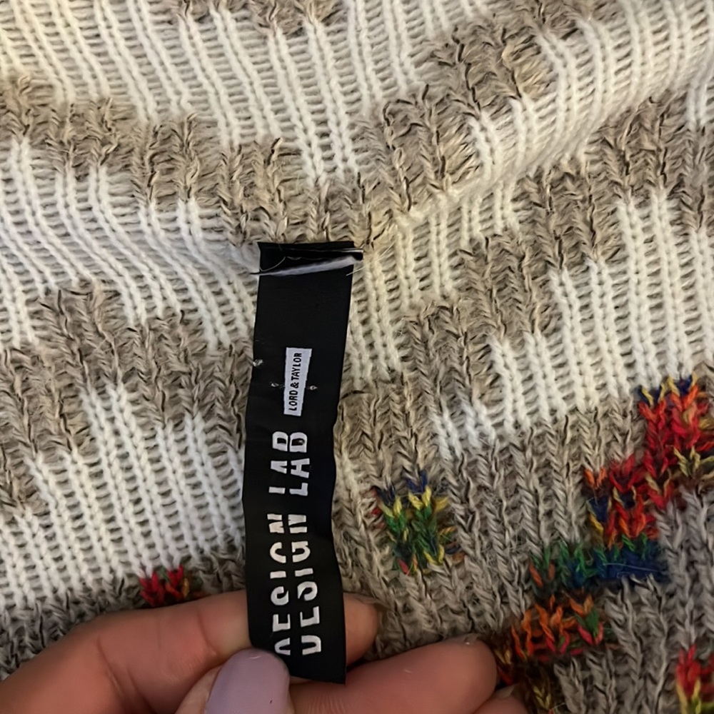 Design Lab: Geometric, Open-Front Long Cardigan W… - image 4